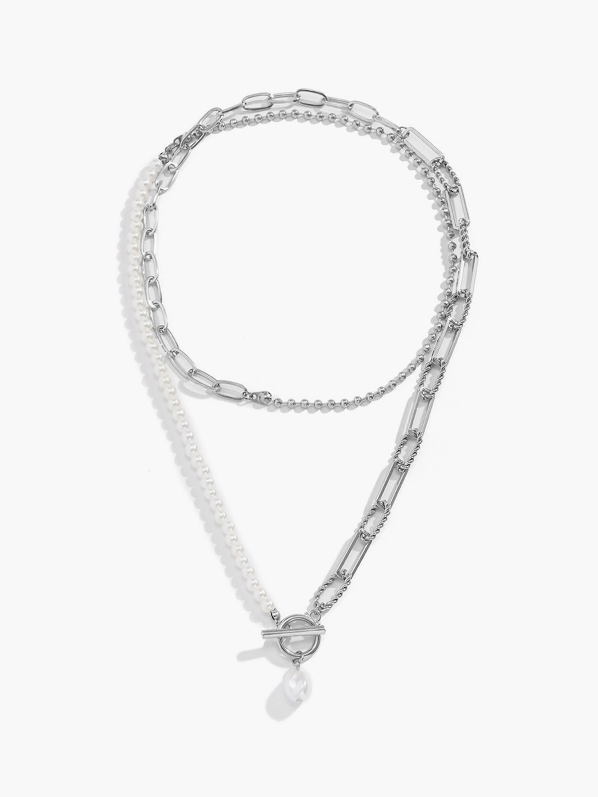 Pearl Saturn Necklace-Chicvia