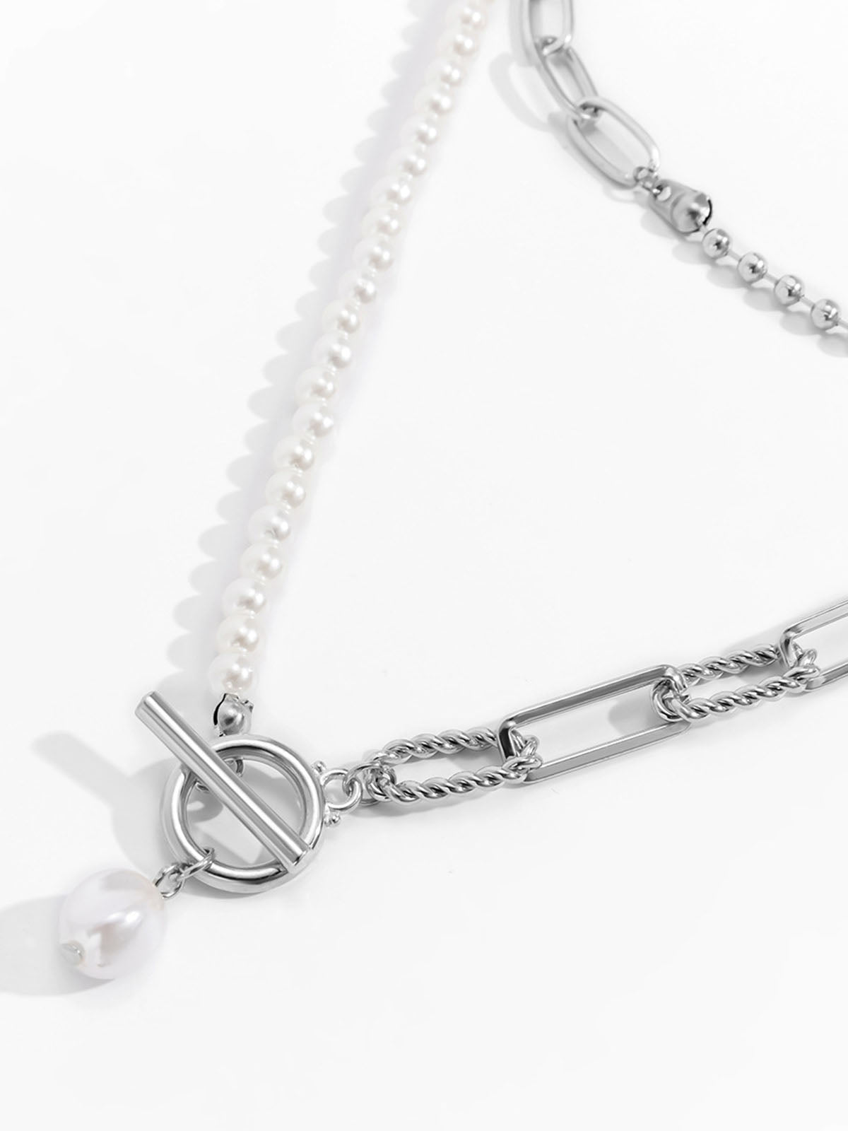 Pearl Saturn Necklace-Chicvia