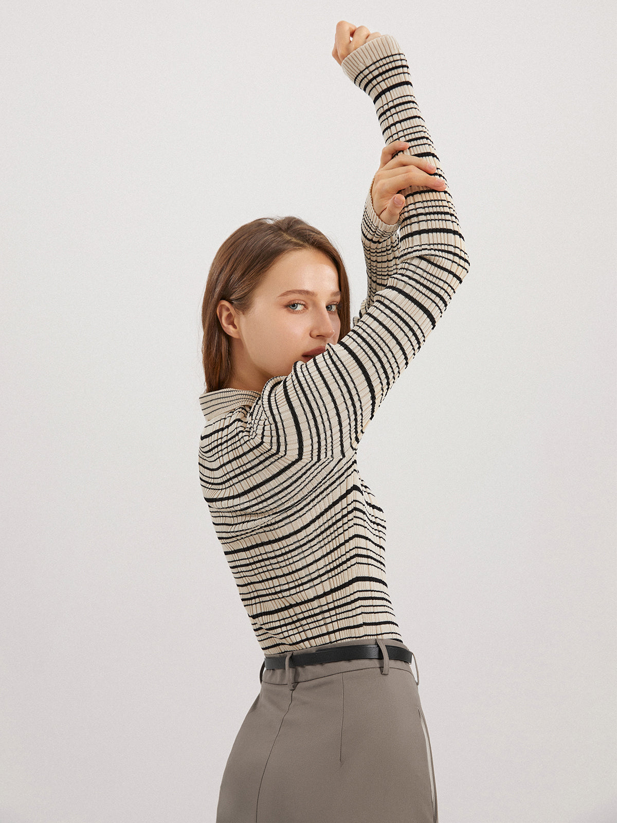 Musical Notation Knit Top-Chicvia