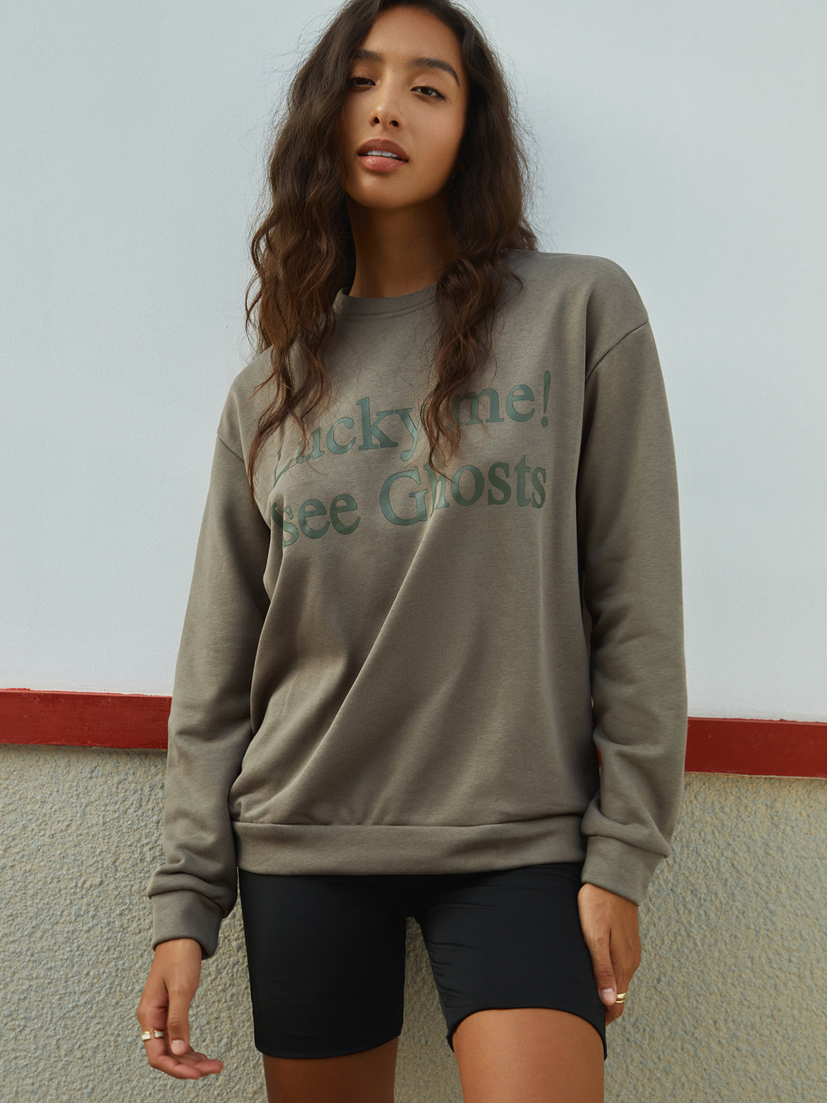 Lucky Me Sweatshirt-Chicvia