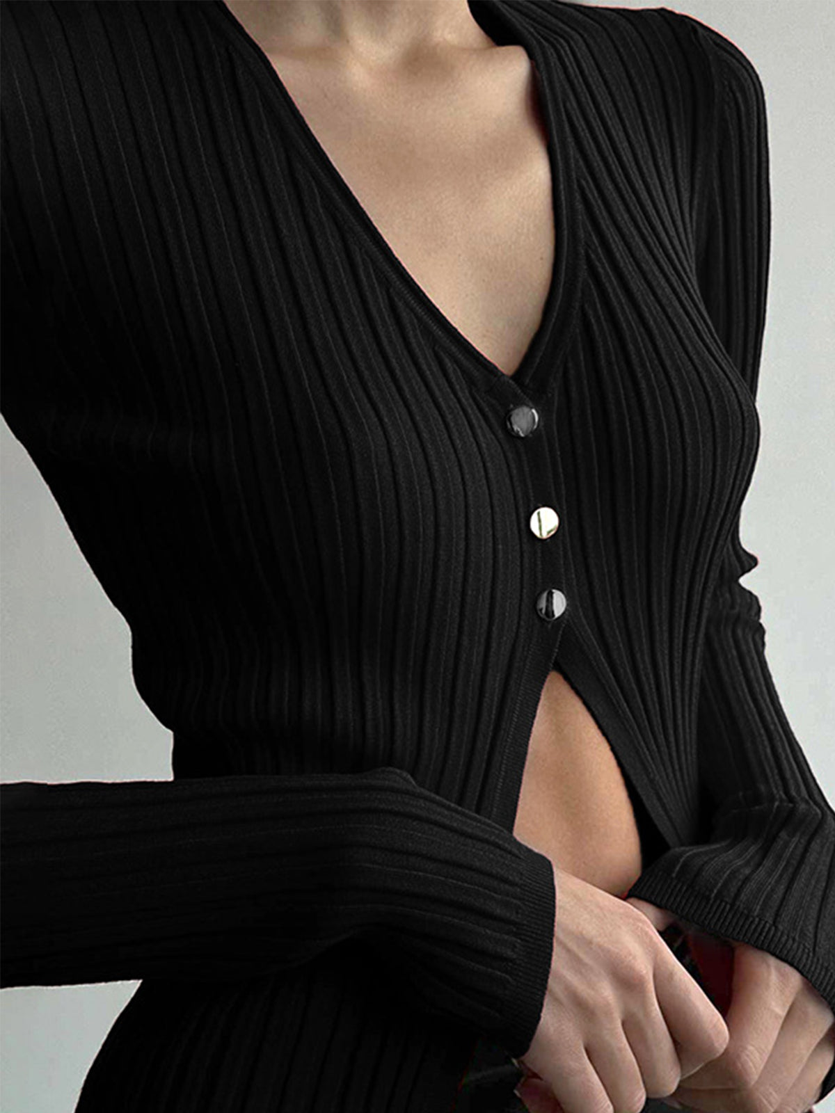 Free Your Mind Long Sleeve Knit Top-Chicvia