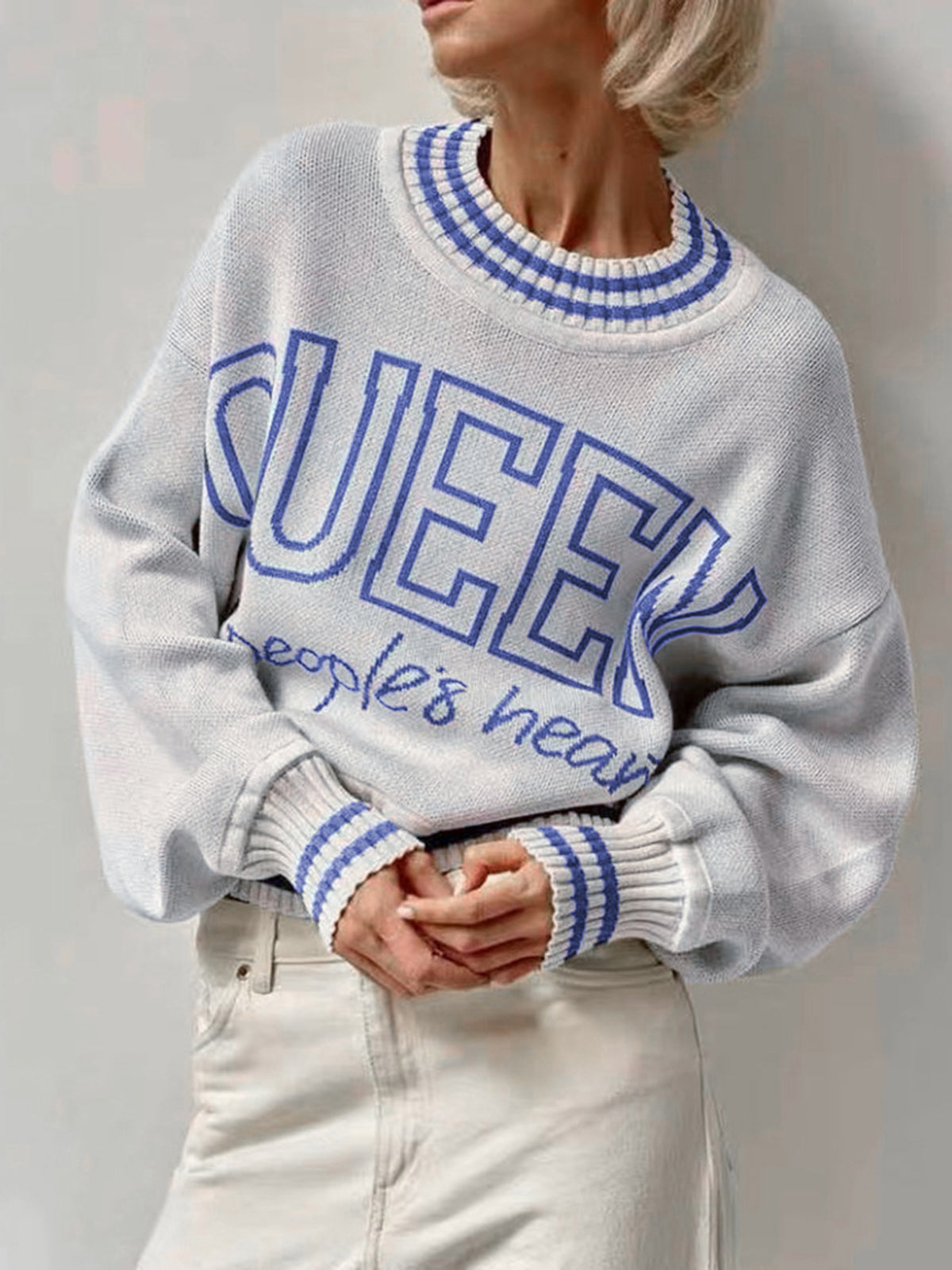 No Rules Oversized Sweater-Chicvia