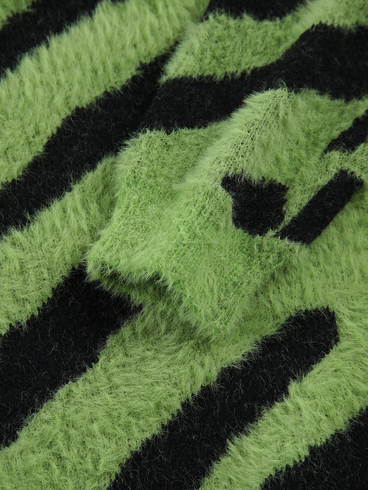 Nature Grandeur Zebrataur Fuzzy Sweater-Chicvia