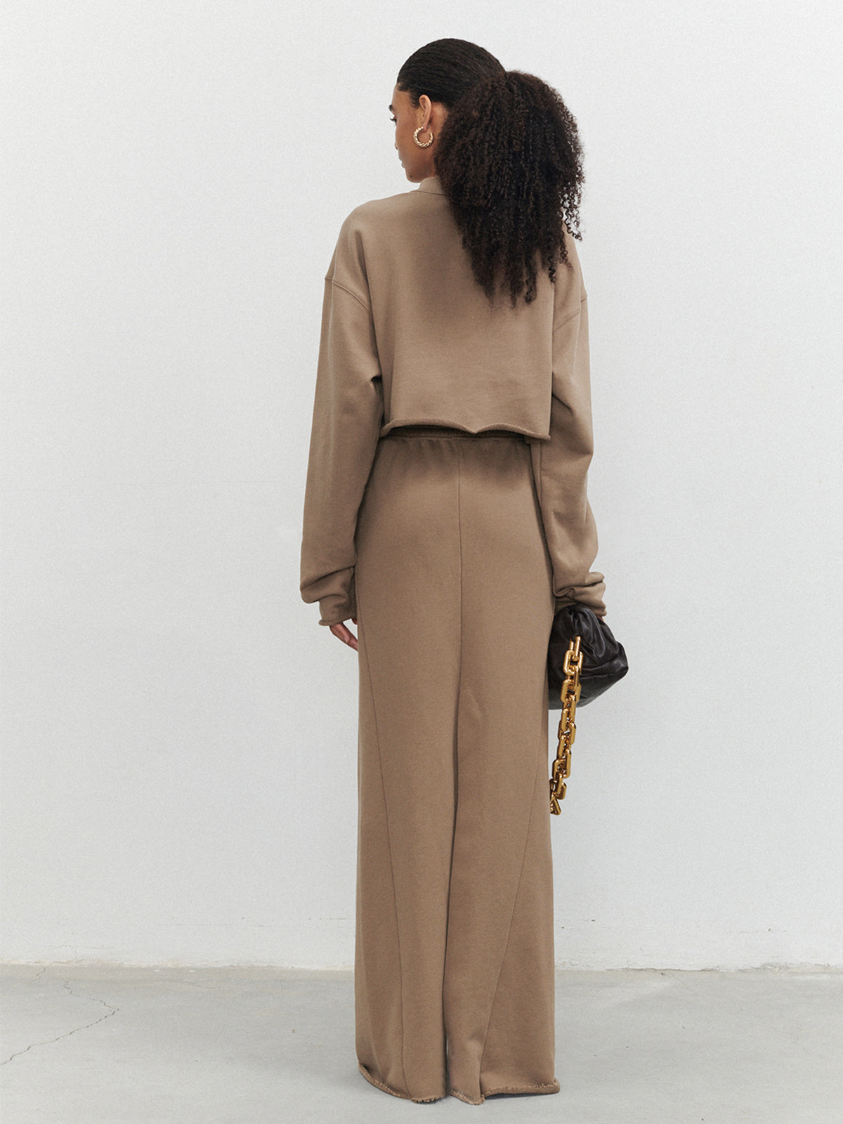 Live It Up Crop Sweatshirt-Chicvia