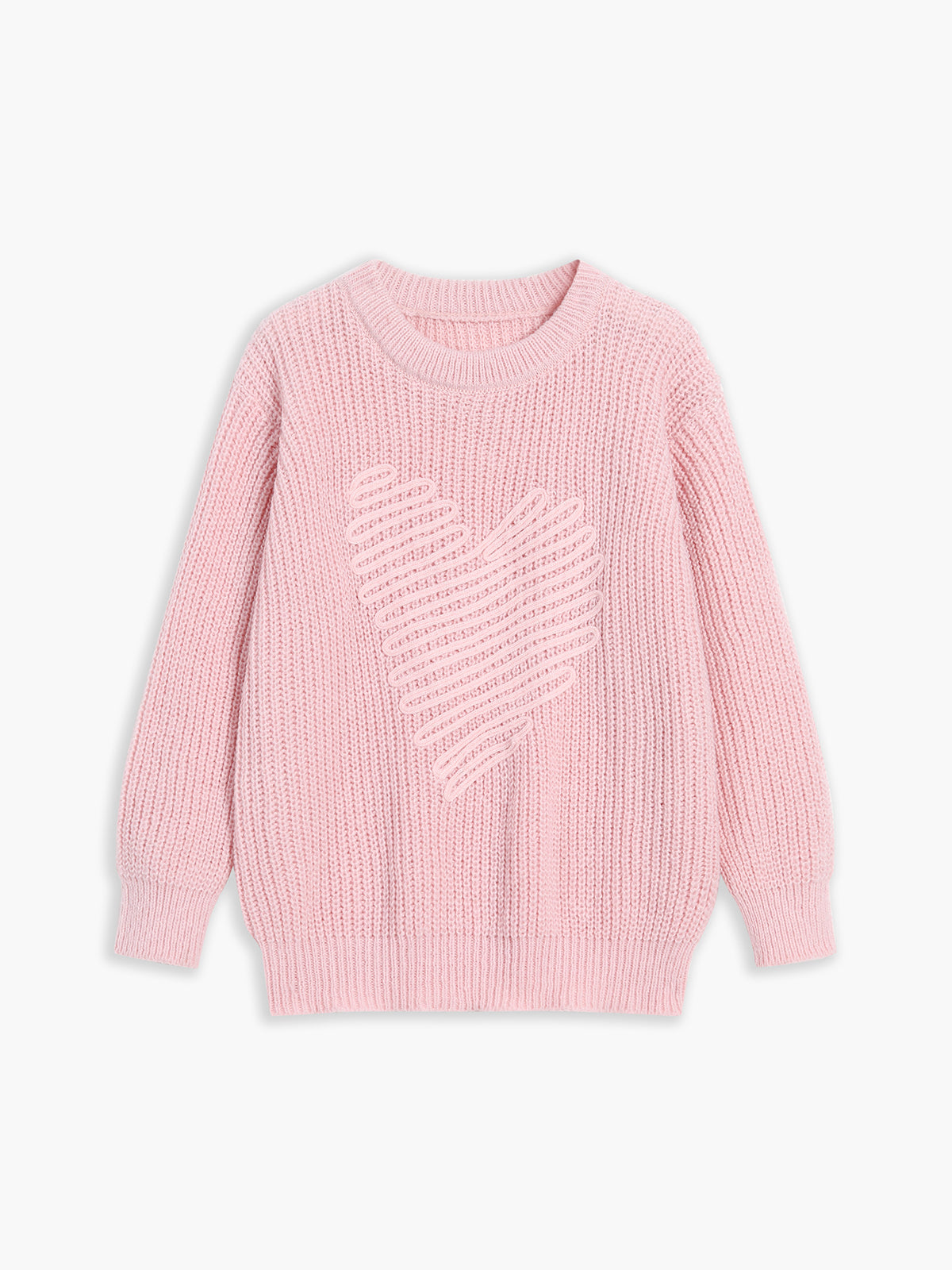 Curious Heart Oversized Sweater-Chicvia