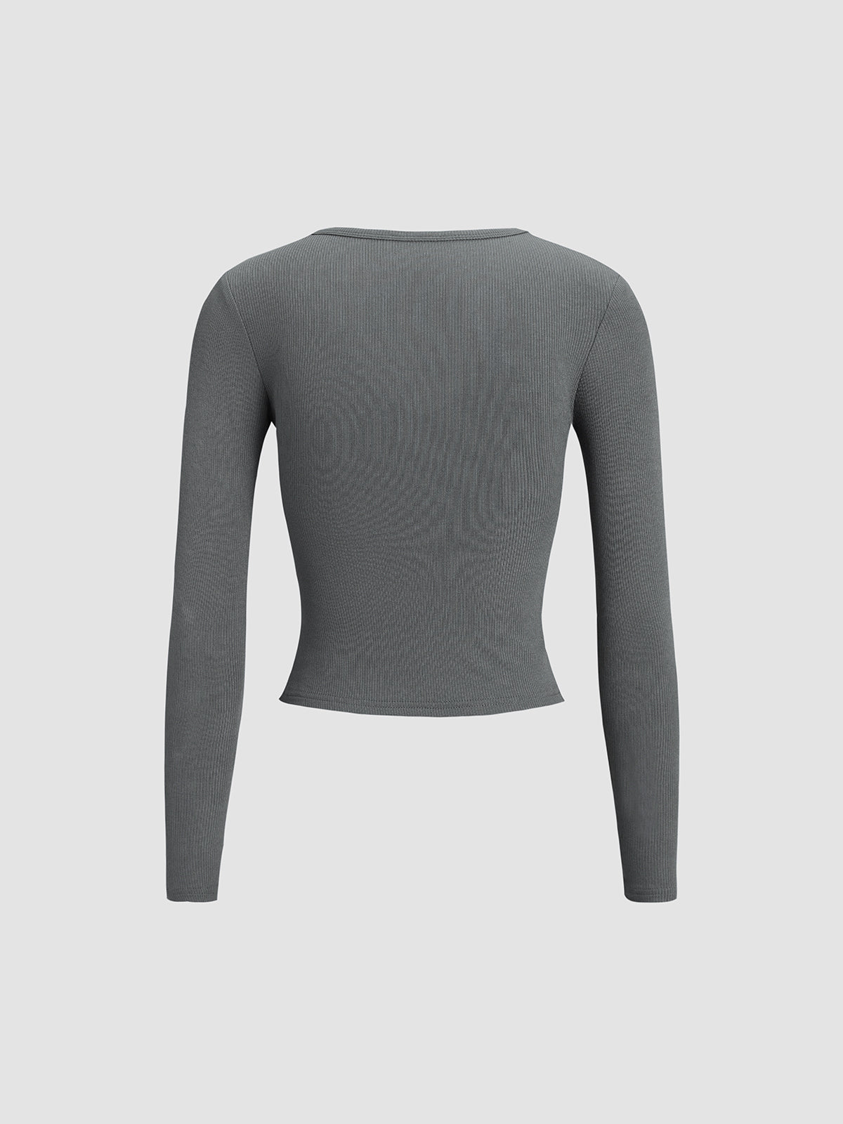 Classic V-Neck Long Sleeve Shirt-Chicvia