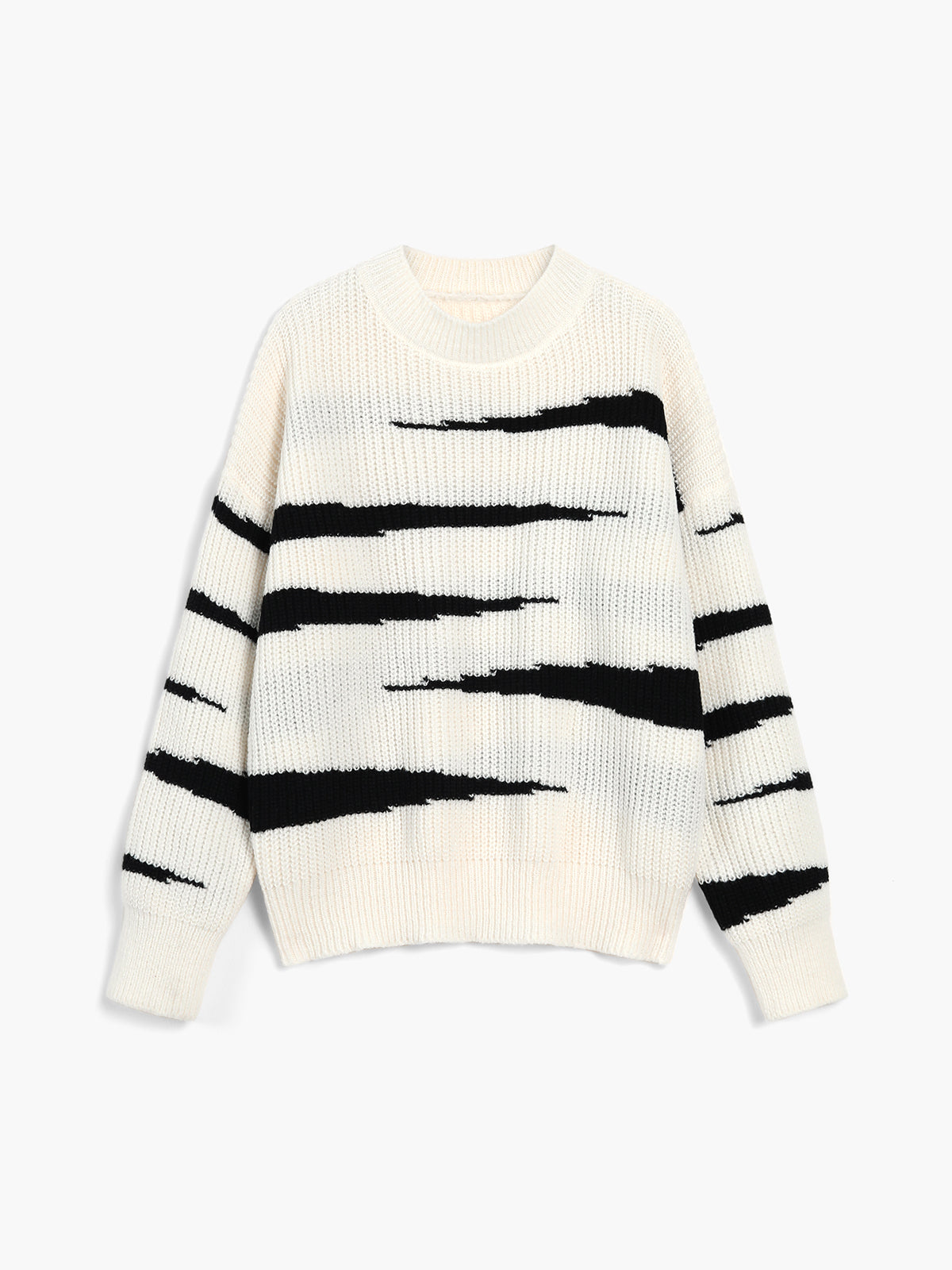 Mountains In Clouds Oversized Sweater-Chicvia