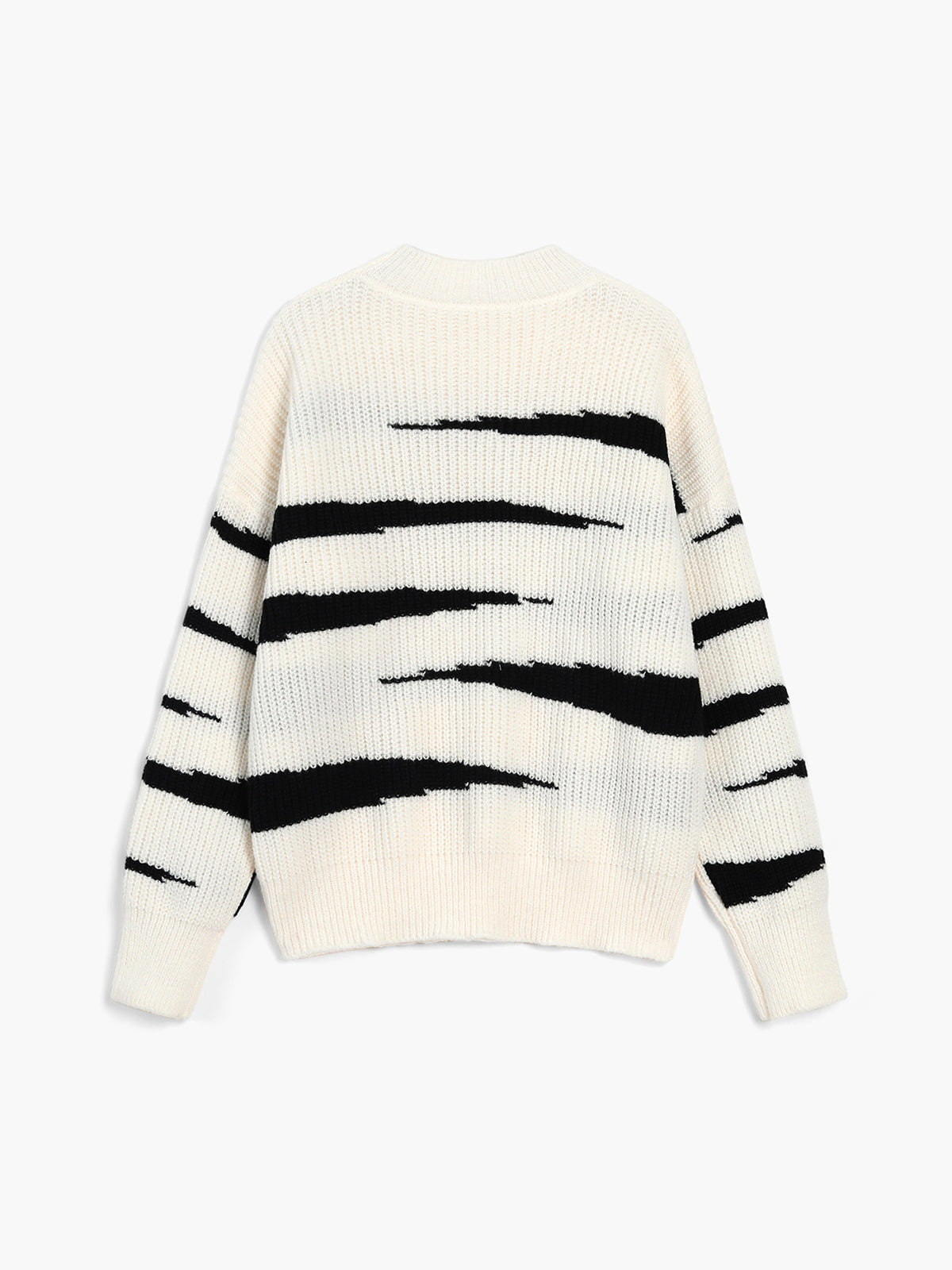 Mountains In Clouds Oversized Sweater-Chicvia
