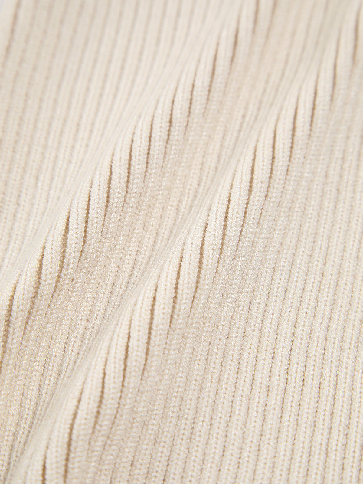 Cream Turtleneck Halter Bolero-Chicvia