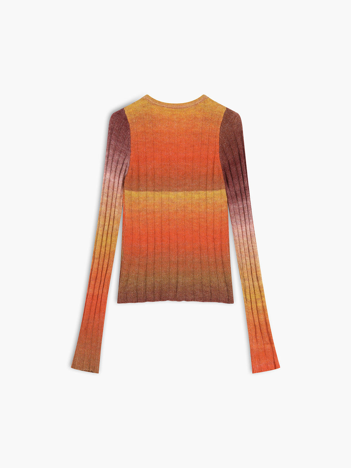 Ombre Maple Cardigan-Chicvia