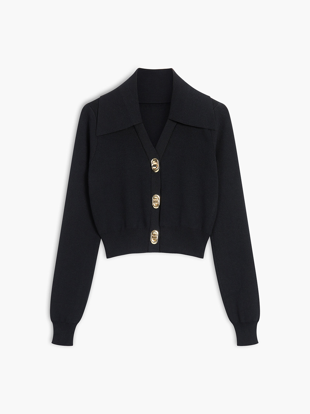 Buckle Up Long Sleeve Knit Top-Chicvia