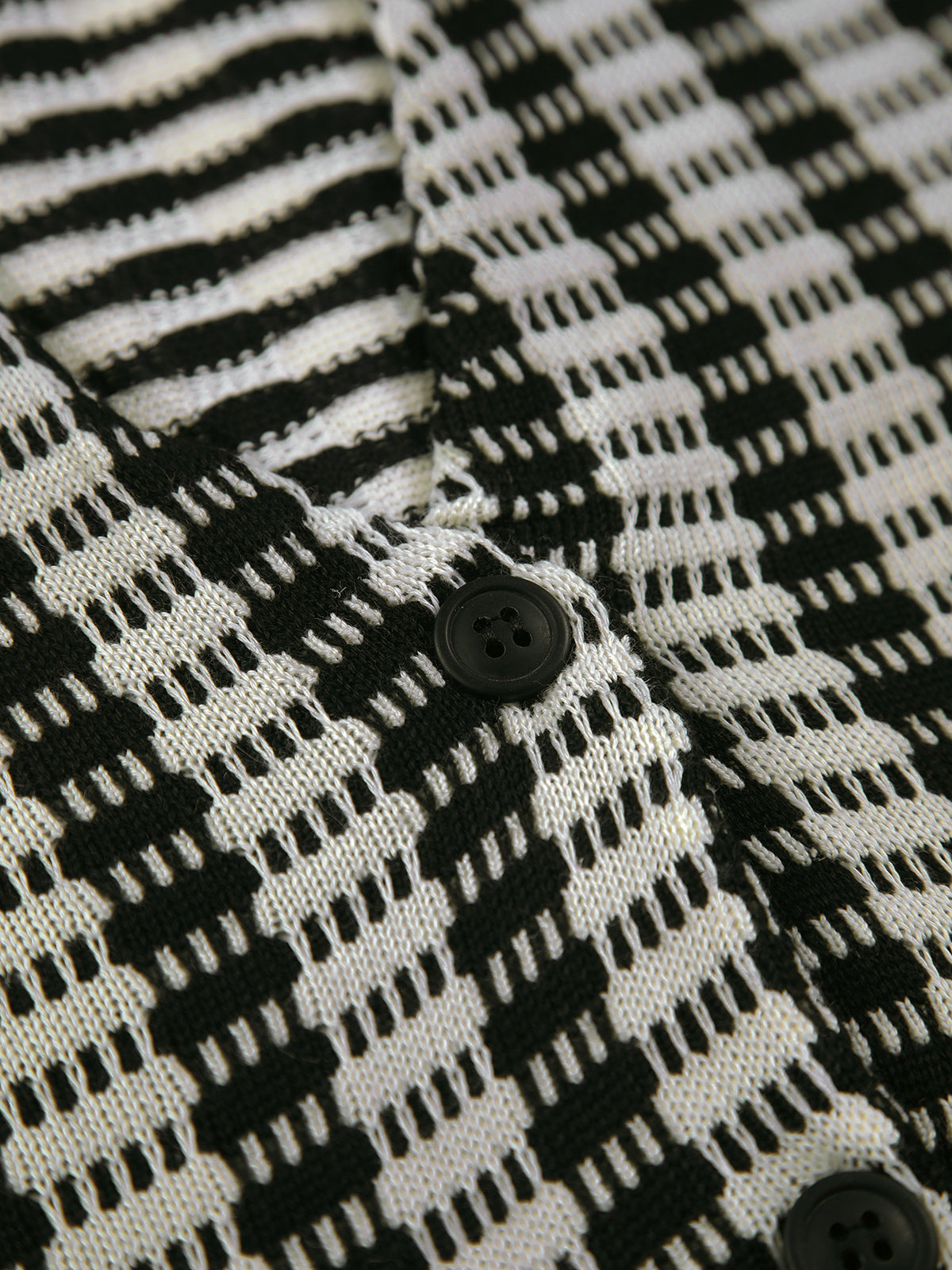 Pinstripe Eyelet Knit Vest-Chicvia