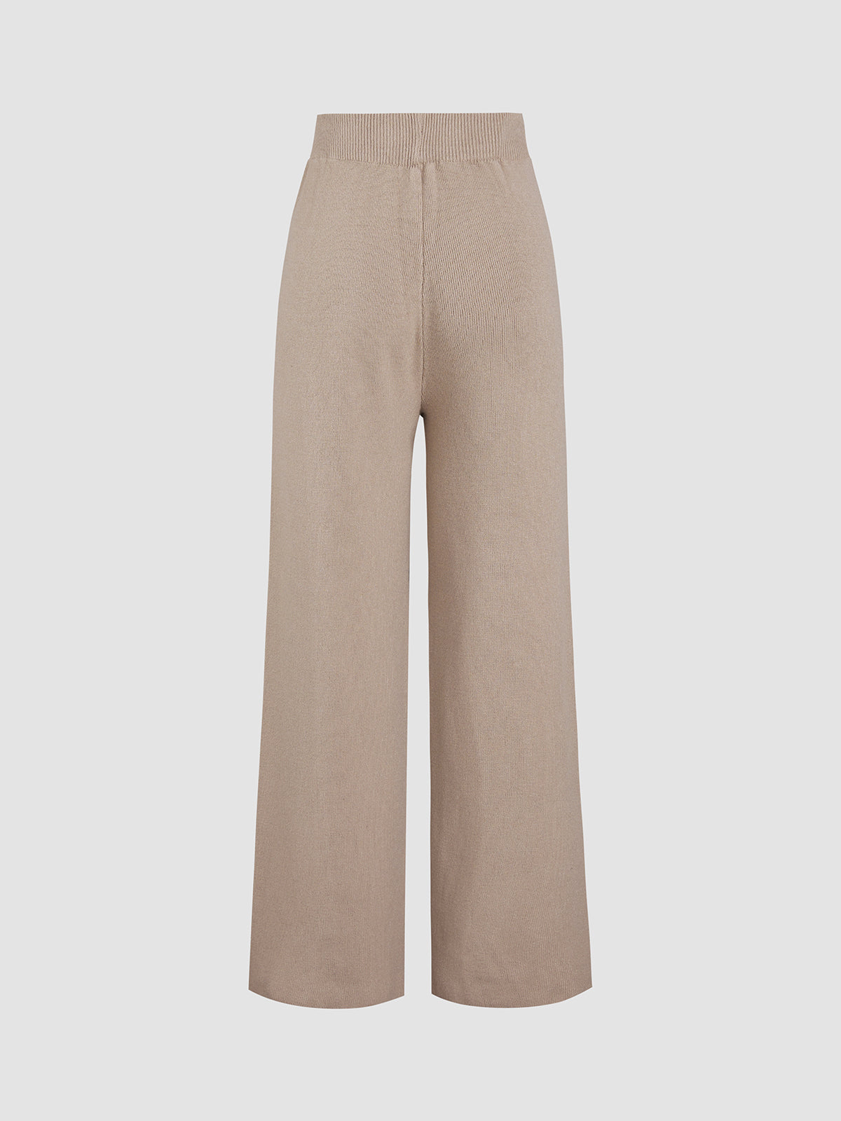 Ribbed Mystique Wide Leg Pants-Chicvia