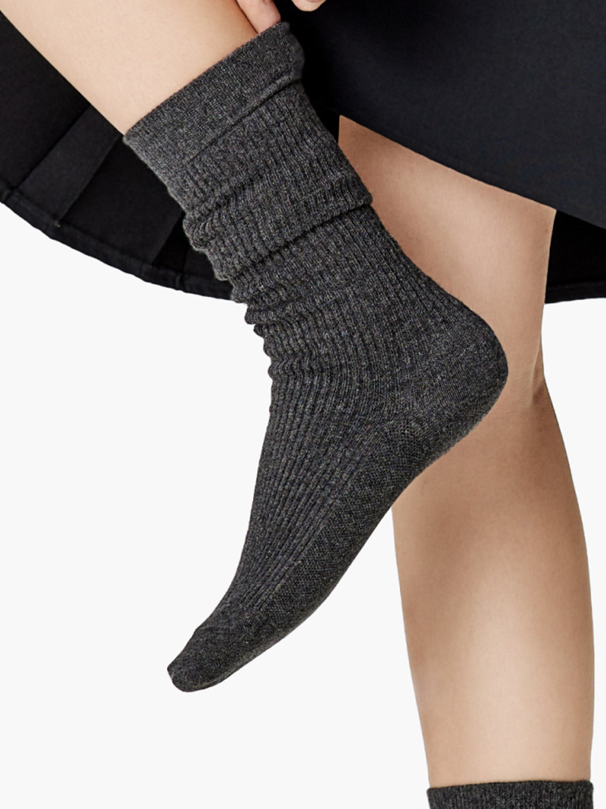 Deliver Warmth Rib Socks-Chicvia