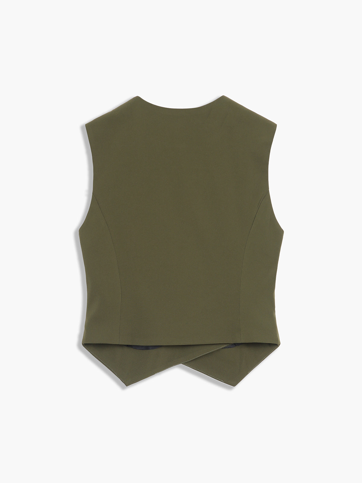 Made For You Asymmetric Buttoned Vest-Chicvia