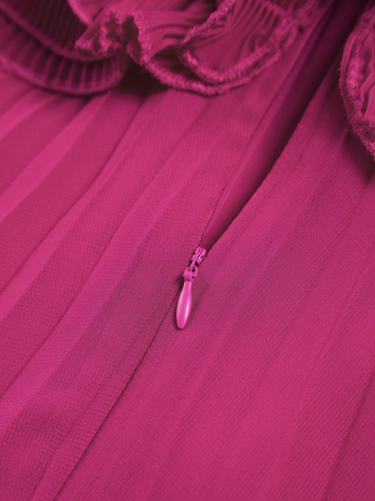 Mesh Rosette Tube Pleat Short Dress-Chicvia