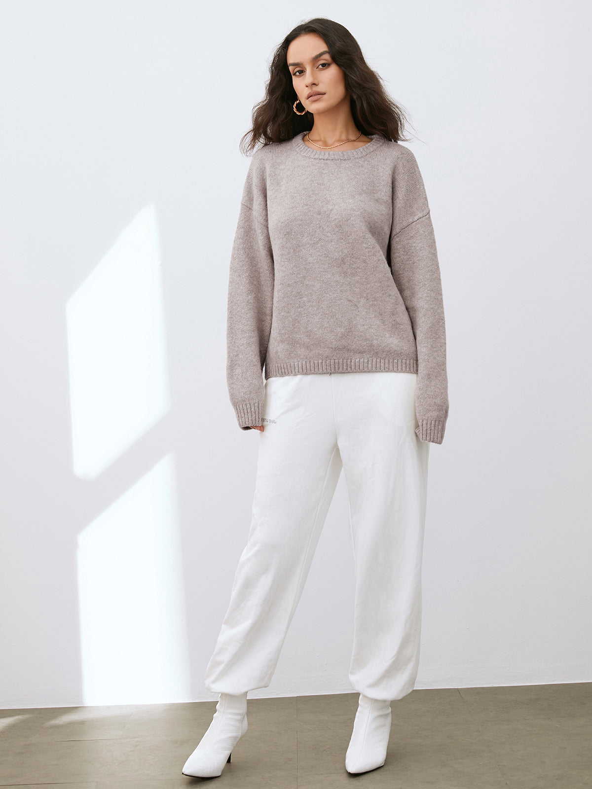 Lightweight Cloud Weather Pullover Sweater-Chicvia