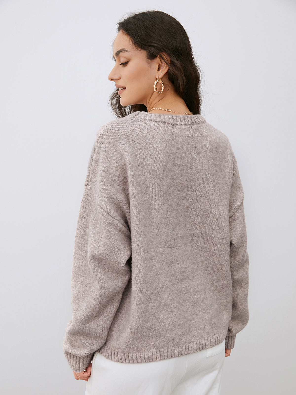 Lightweight Cloud Weather Pullover Sweater-Chicvia