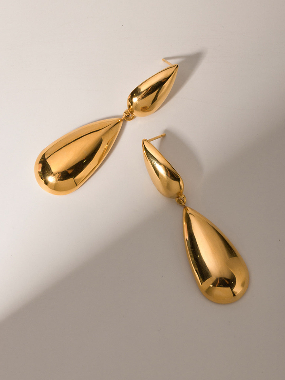 Double Teardrop Earrings-Chicvia