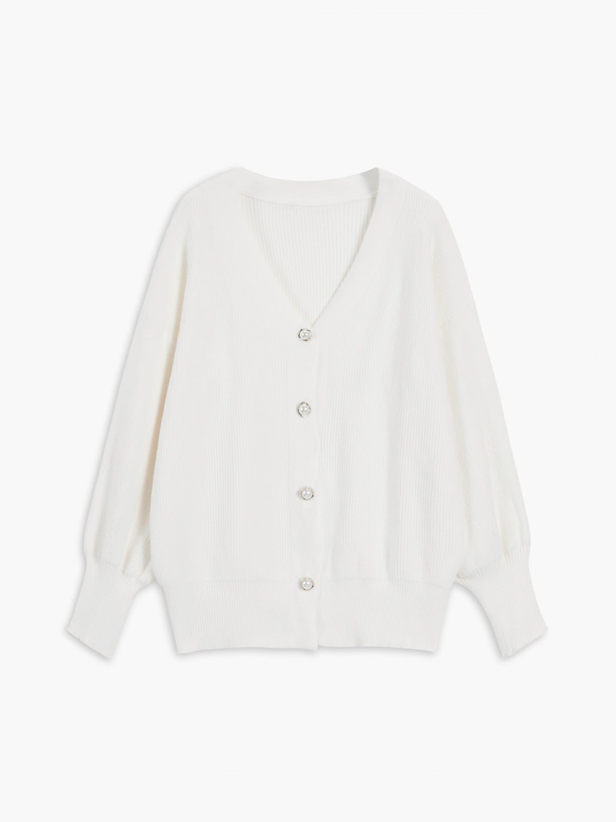 Pearl Of Joy Oversized Cardigan-Chicvia
