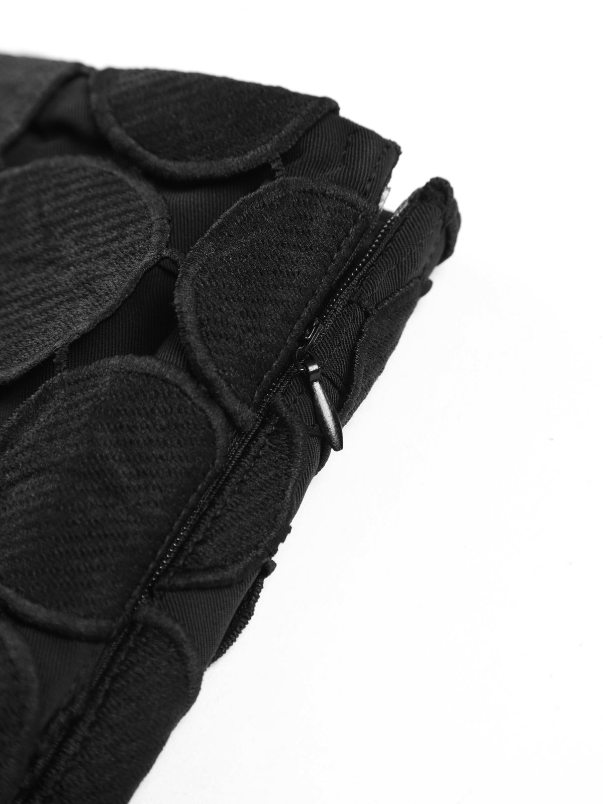 Laser Cut Multi Circle Double Layered Skirt-Chicvia