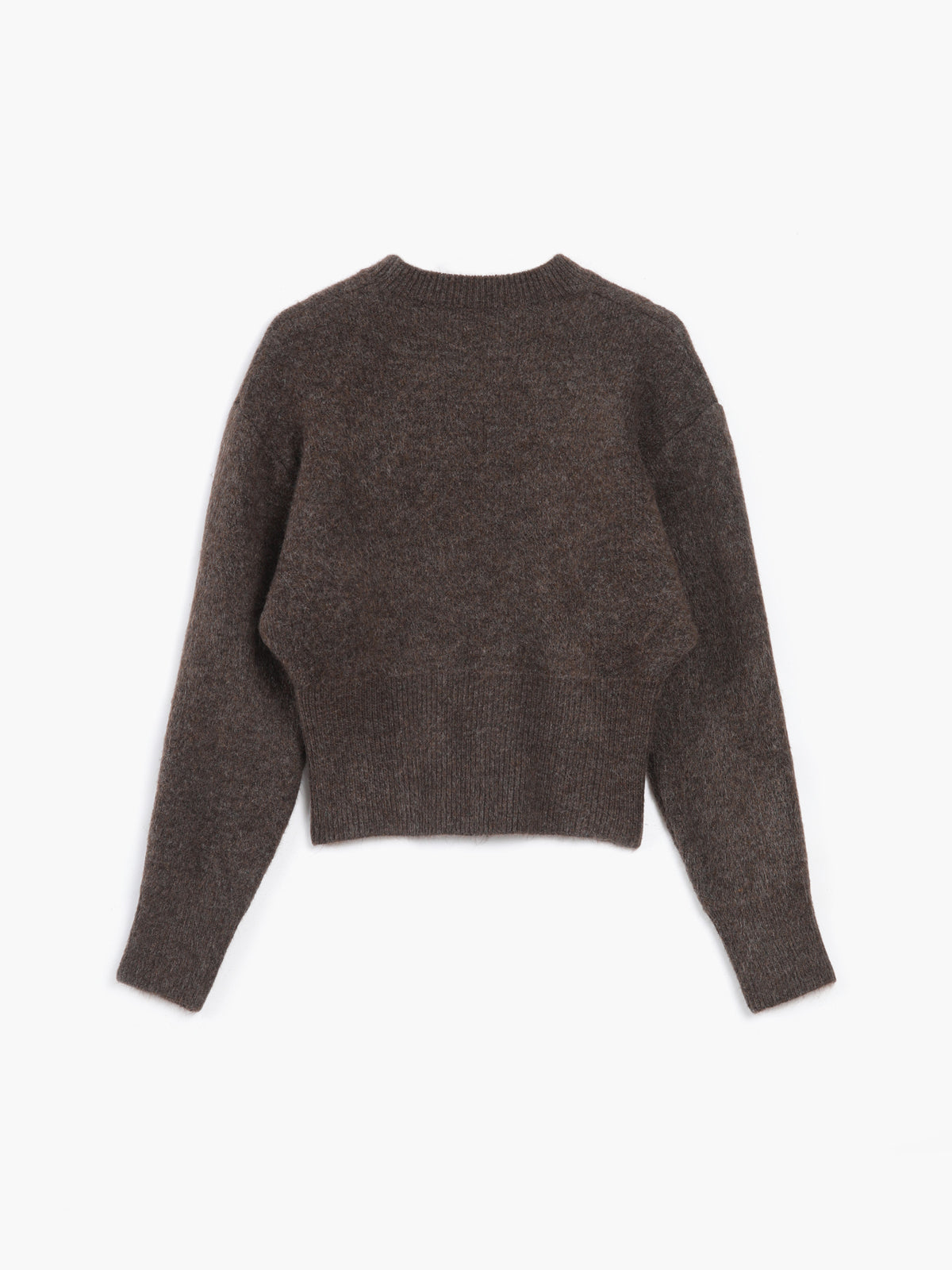 Half Zip Fuzzy Sweater-Chicvia