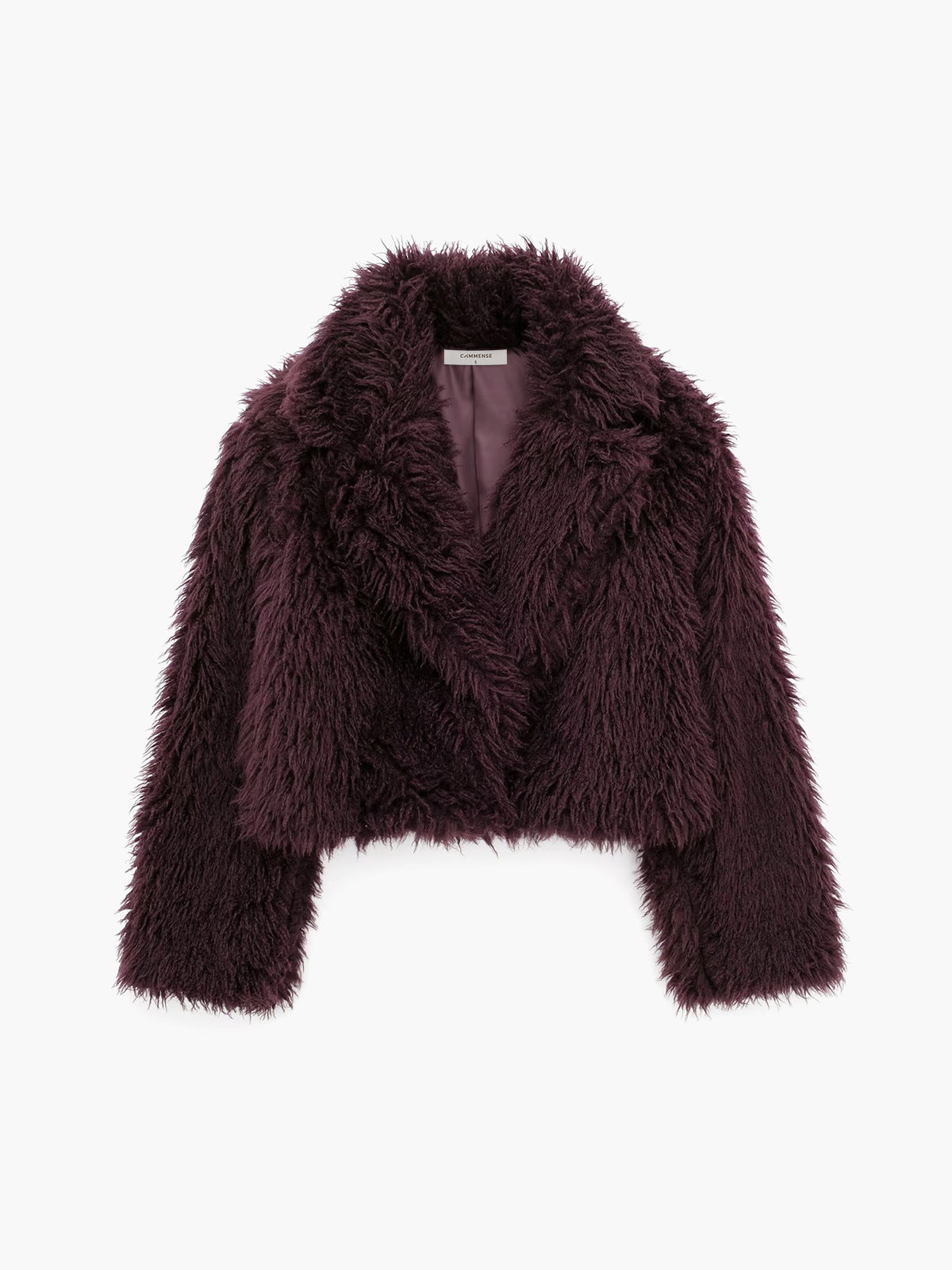 Fuzzy Faux Fur Short Coat-Chicvia