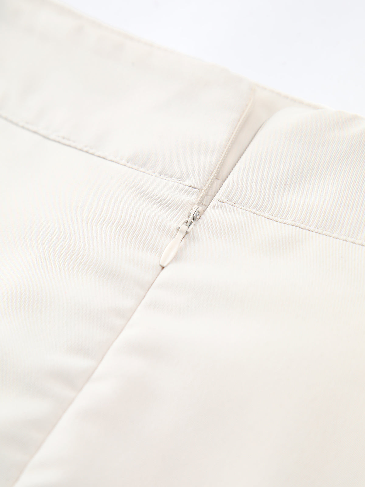 Patchwork Asymmetrical Pleated Buttoned Midi Skirt-Chicvia