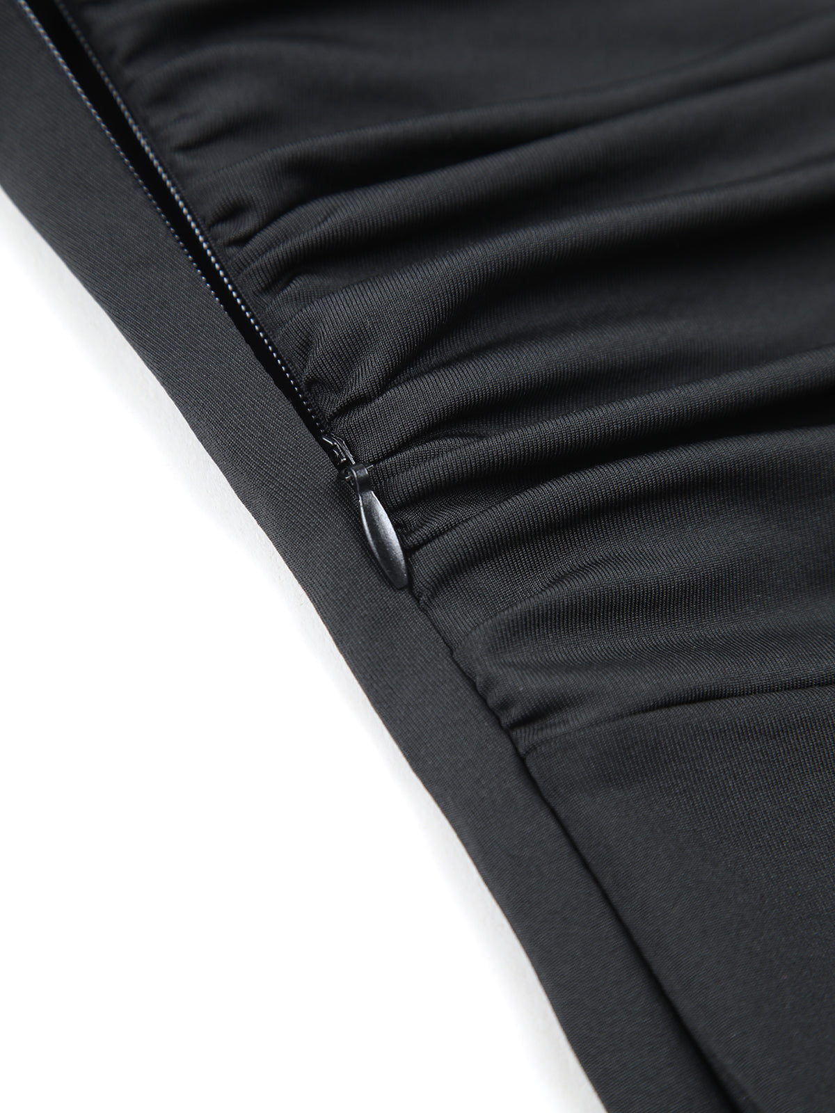 Off Shoulder Rose Decor Ruched Midi Dress-Chicvia