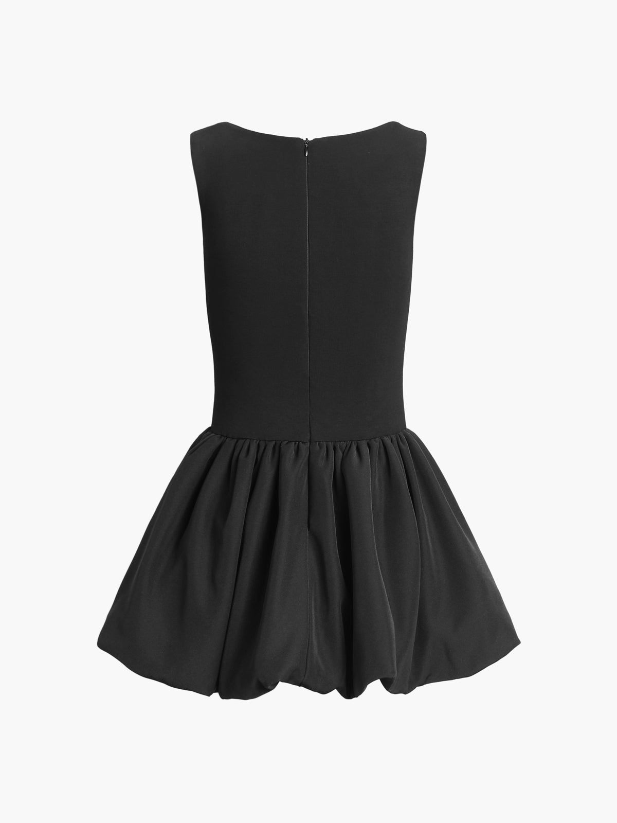 Low Cut Square Neck Short Dress-Chicvia