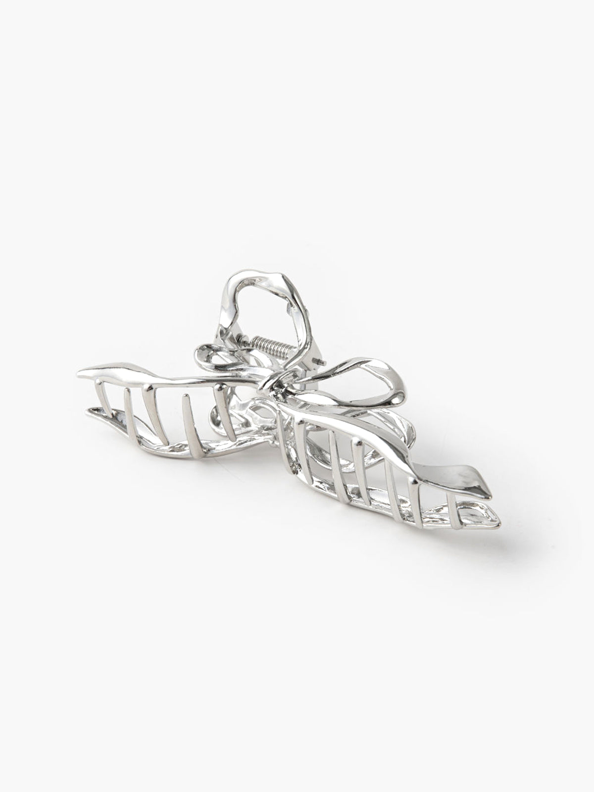 Irregular Metalic Bowknot Hair Claw-Chicvia