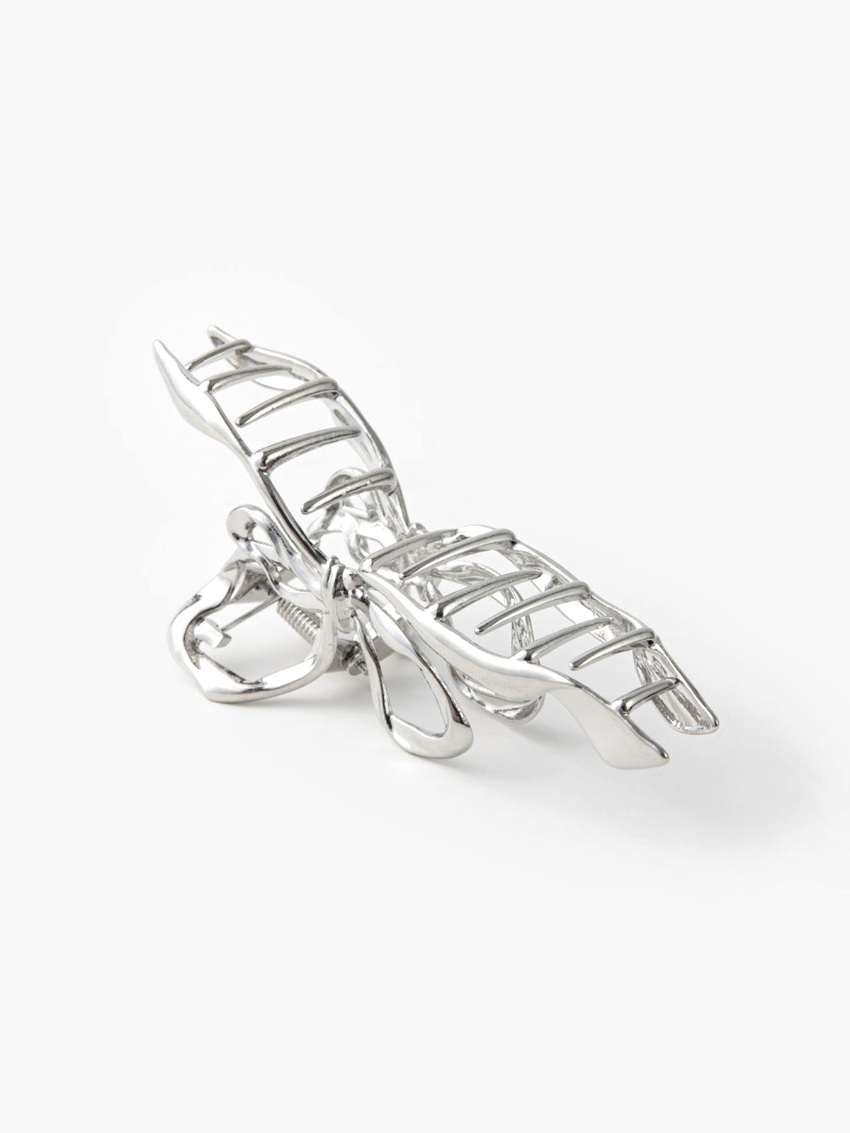 Irregular Metalic Bowknot Hair Claw-Chicvia