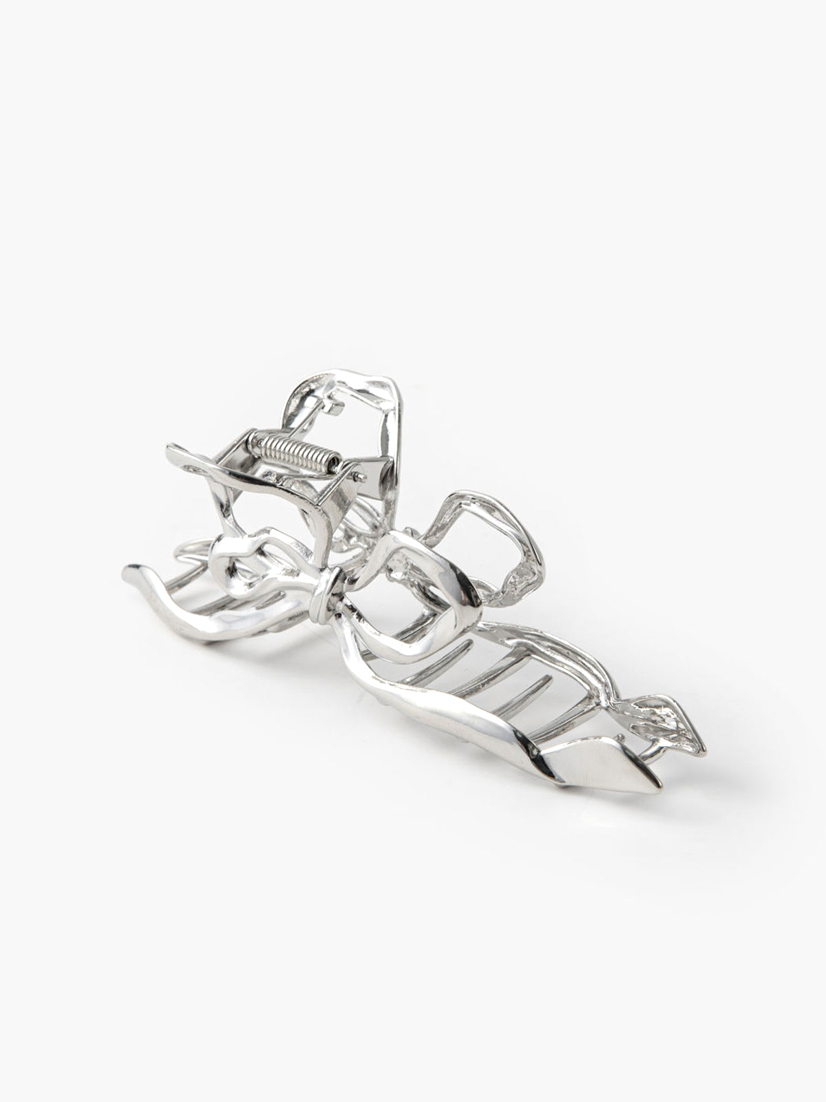 Irregular Metalic Bowknot Hair Claw-Chicvia