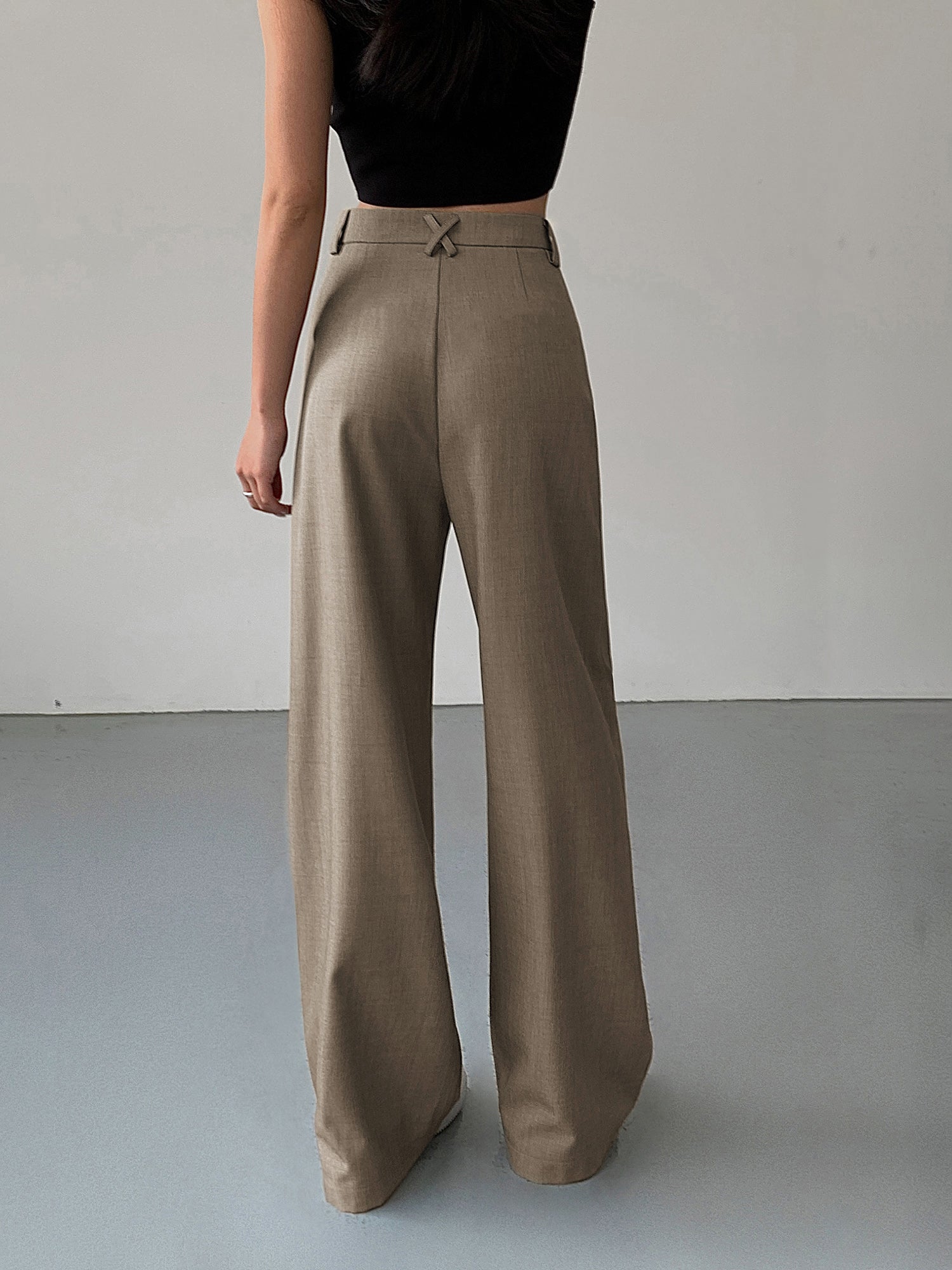 Divine Pleat Wide Leg Dress Pants-Chicvia