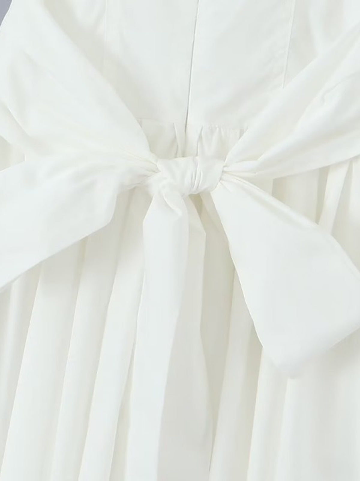 Lace Up Doll Collar Short Dress-Chicvia