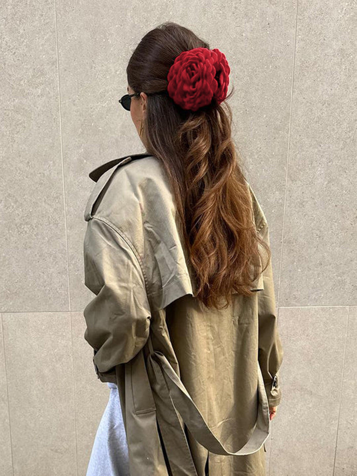 Large Rose Flower Hair Claw-Chicvia