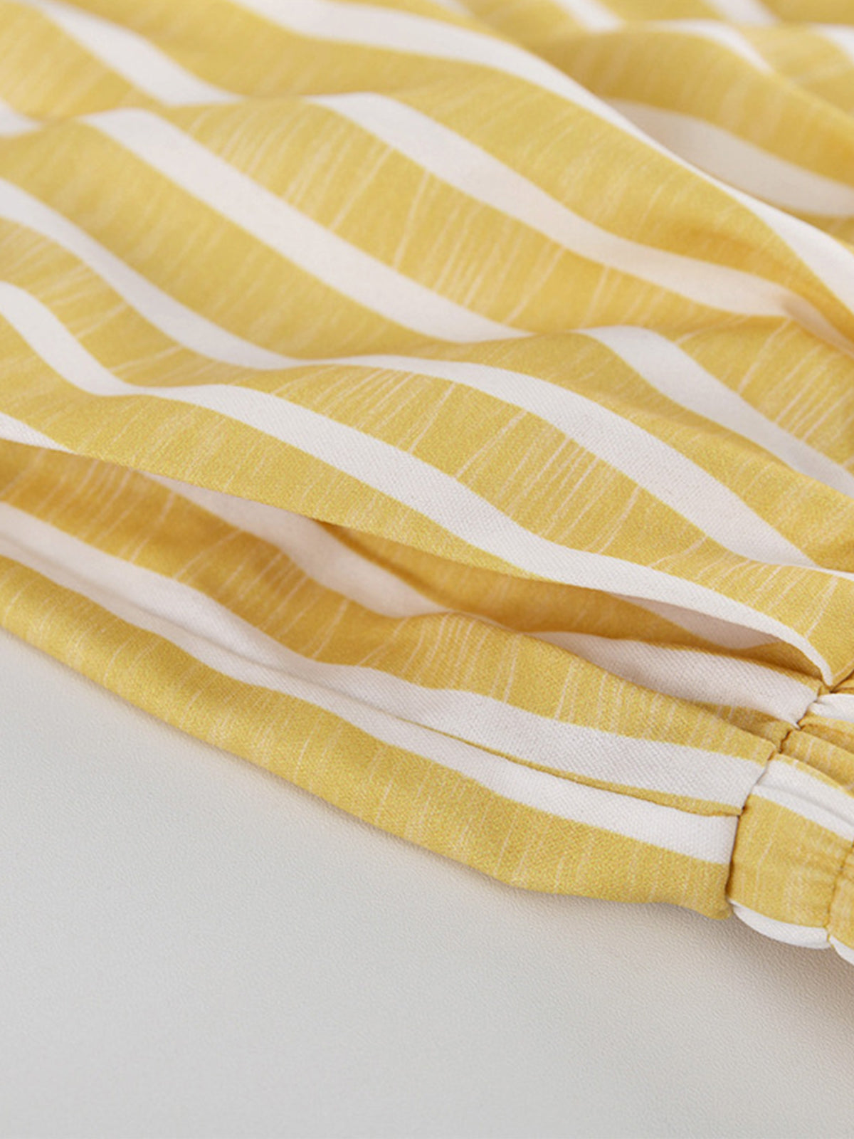 Oversized Knotted Striped Pants Set-Chicvia