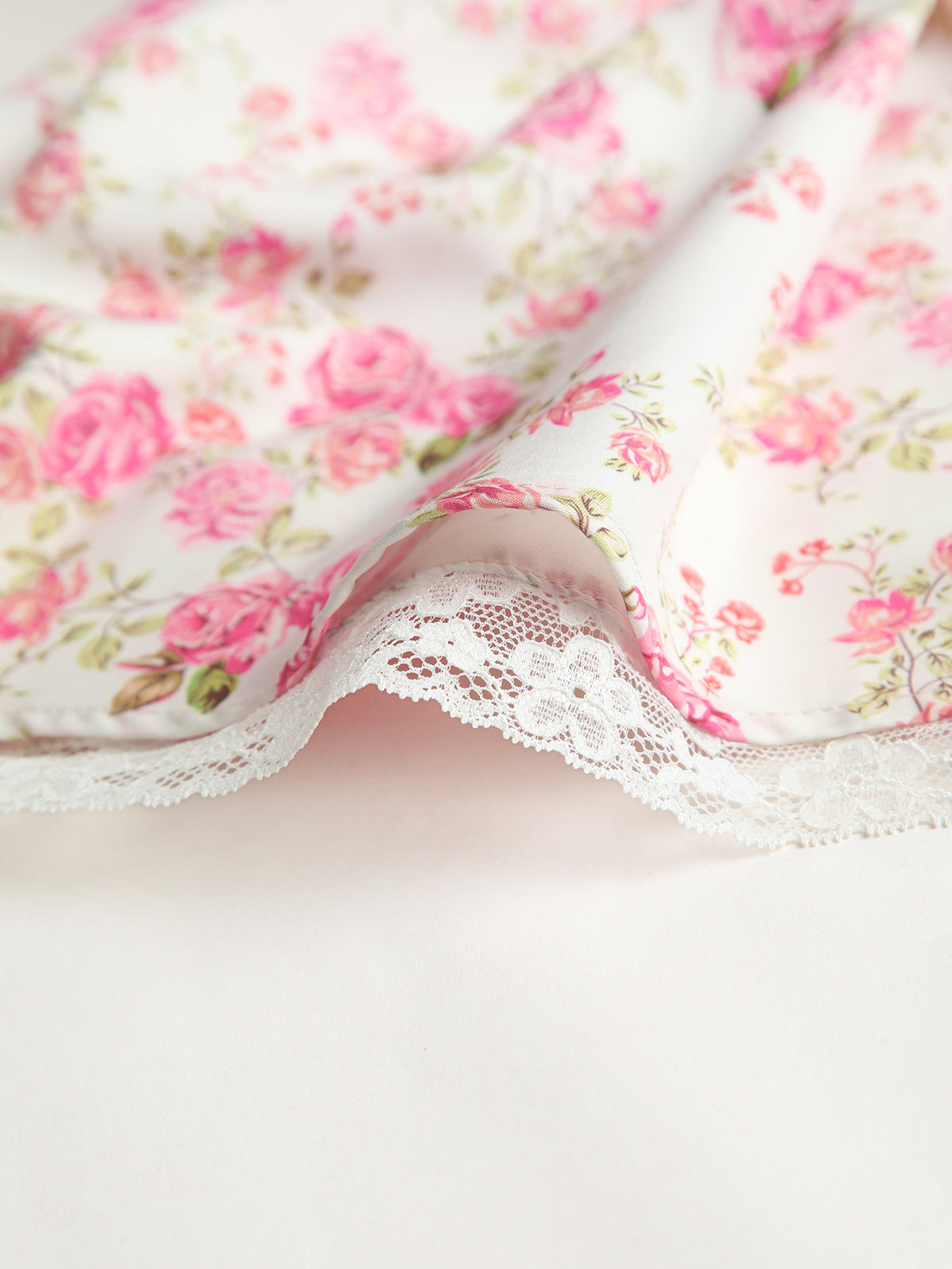 Floral Tie Waist Short Dress-Chicvia