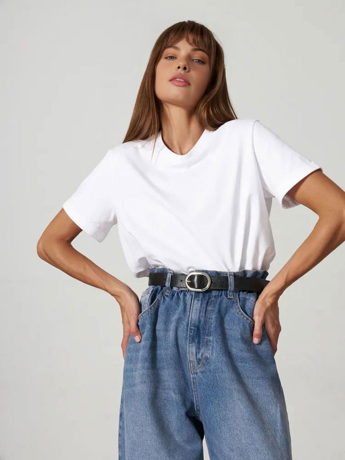 For Every Moment Solid Shirt-Chicvia