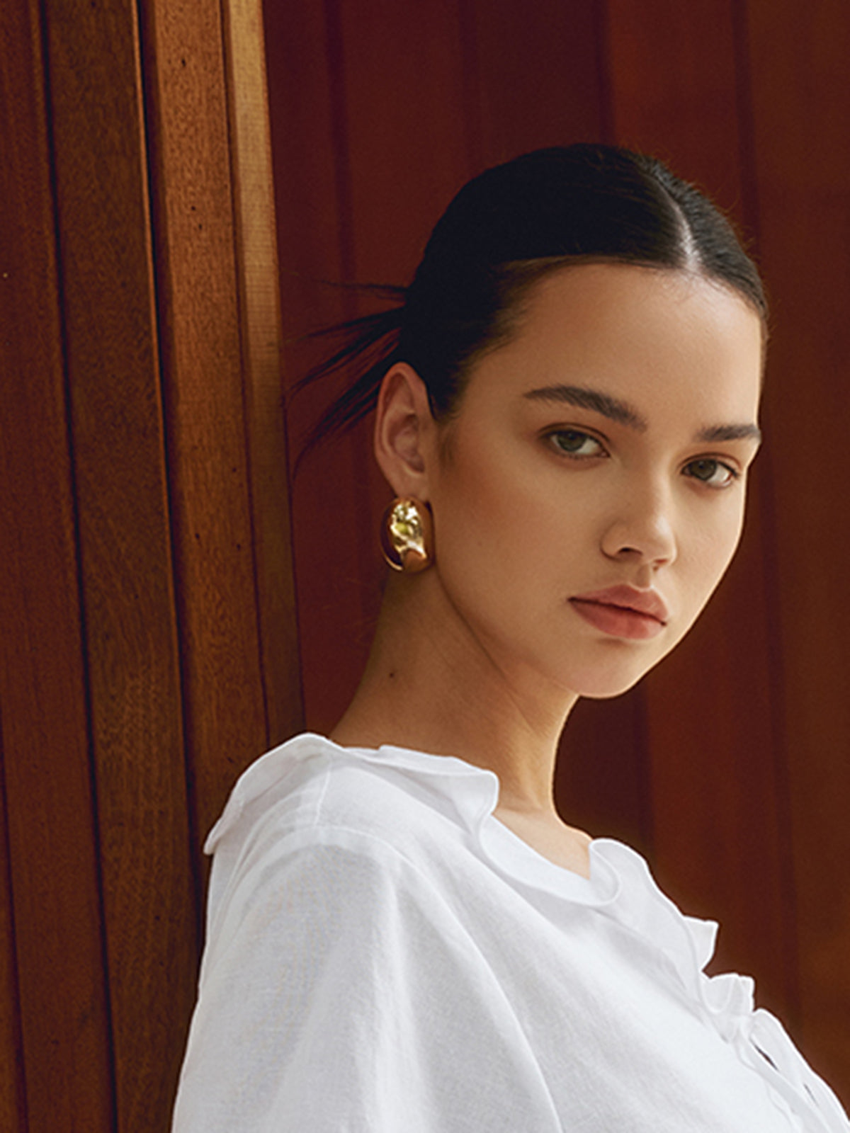 Chunky Teardrop Statement Earrings-Chicvia