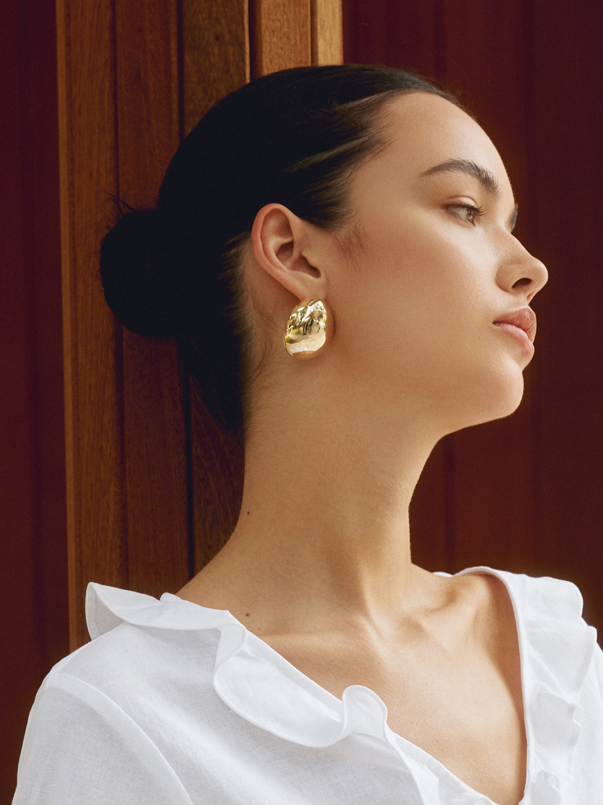 Chunky Teardrop Statement Earrings-Chicvia