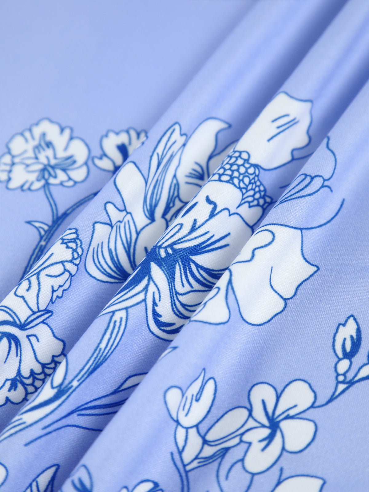 Floral Print Cami Long Dress-Chicvia