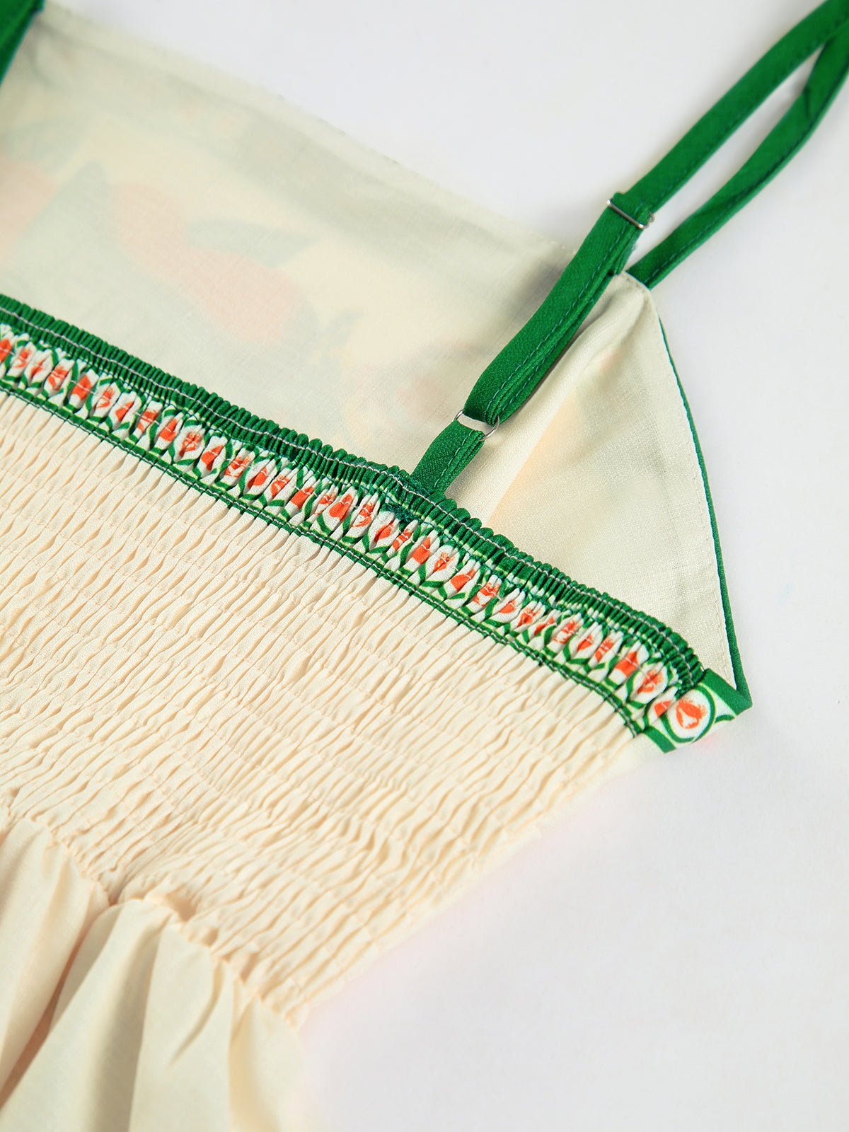 Paradise Print Vacation Cami Long Dress-Chicvia