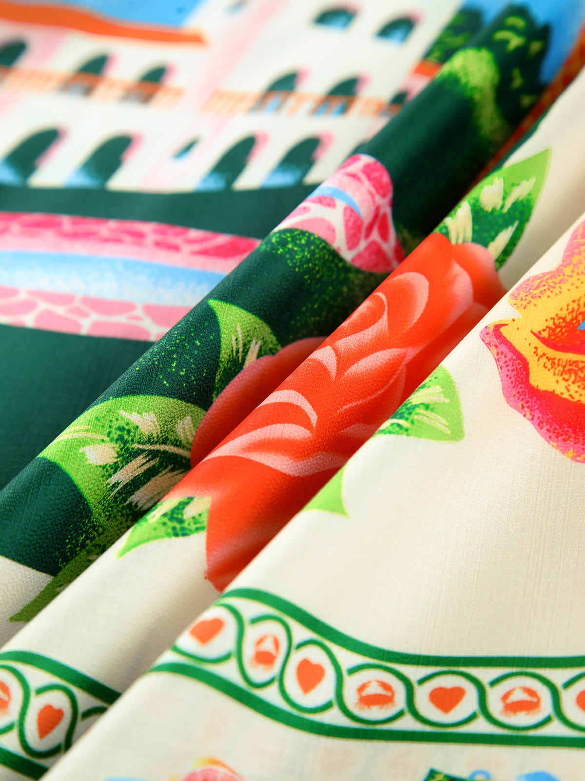 Paradise Print Vacation Cami Long Dress-Chicvia