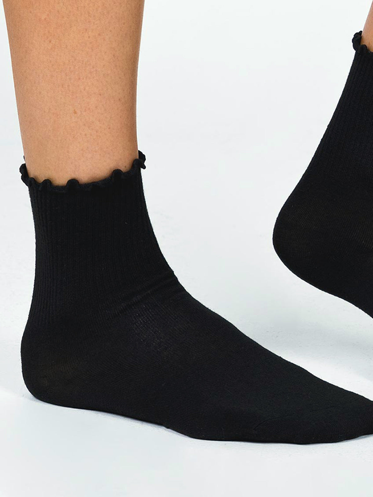 Frilled Hem Socks-Chicvia