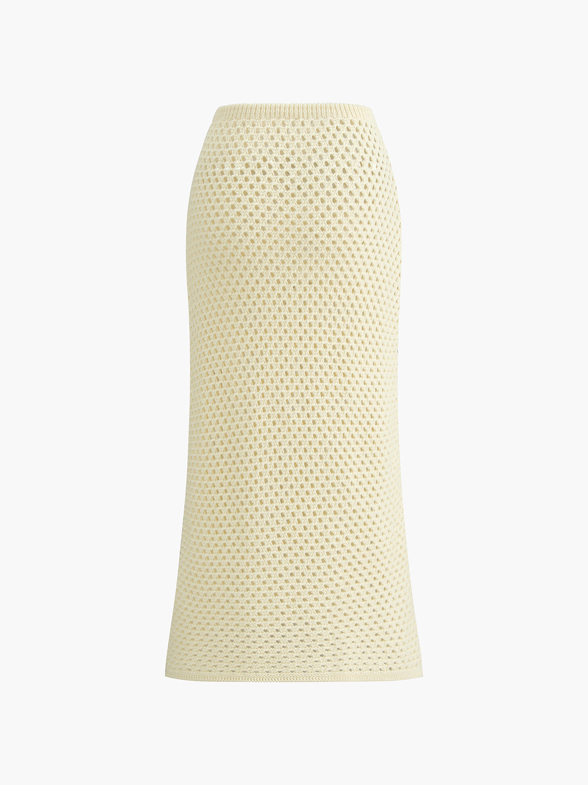 Knitted Beaded Midi Skirt Set-Chicvia