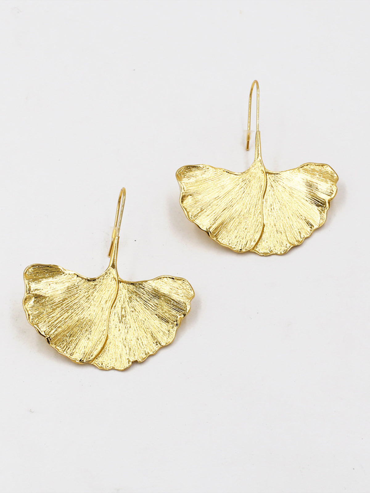 Ginkgo Leaf Earrings-Chicvia
