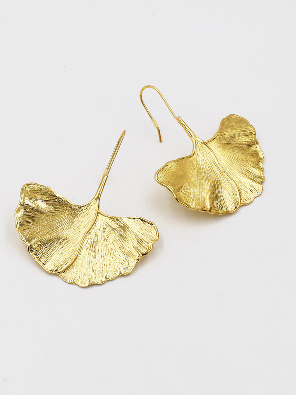 Ginkgo Leaf Earrings-Chicvia