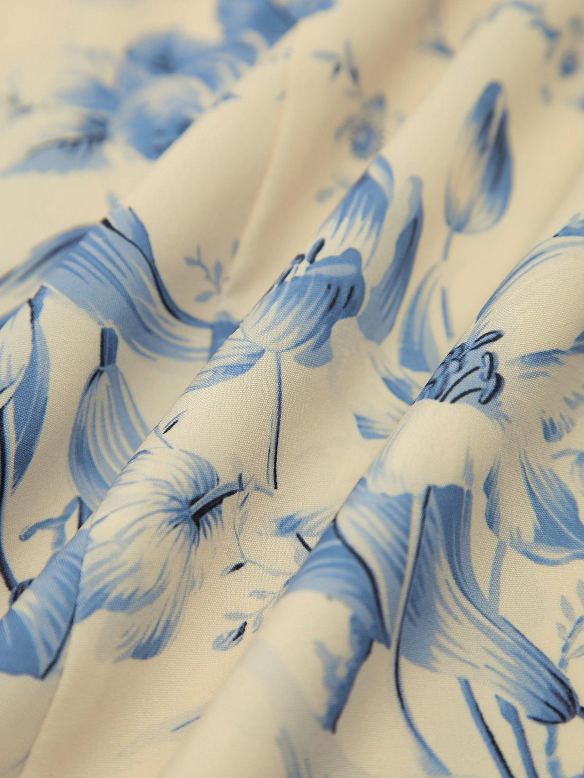 Floral Backless Lace-Up Long Dress-Chicvia