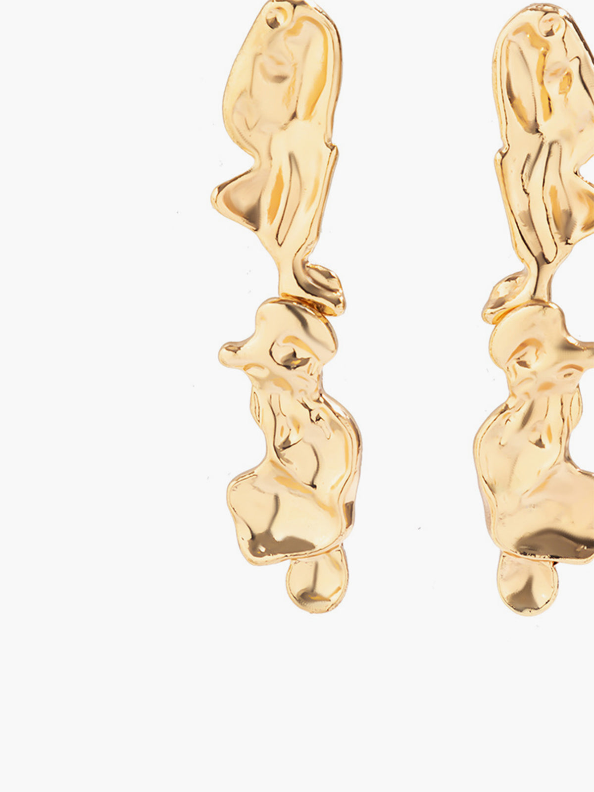 Lava Shaped Stud Earrings-Chicvia